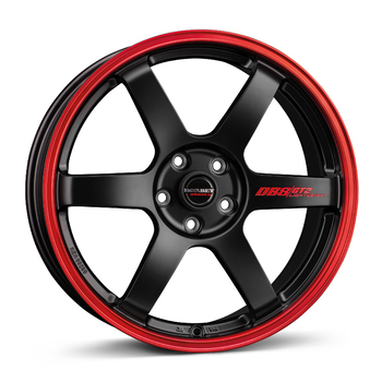 "DB8GT2-8518 black matt rim red
